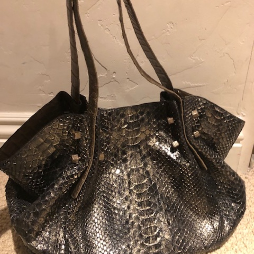 Nancy Gonzalez Snake Skin Handbag